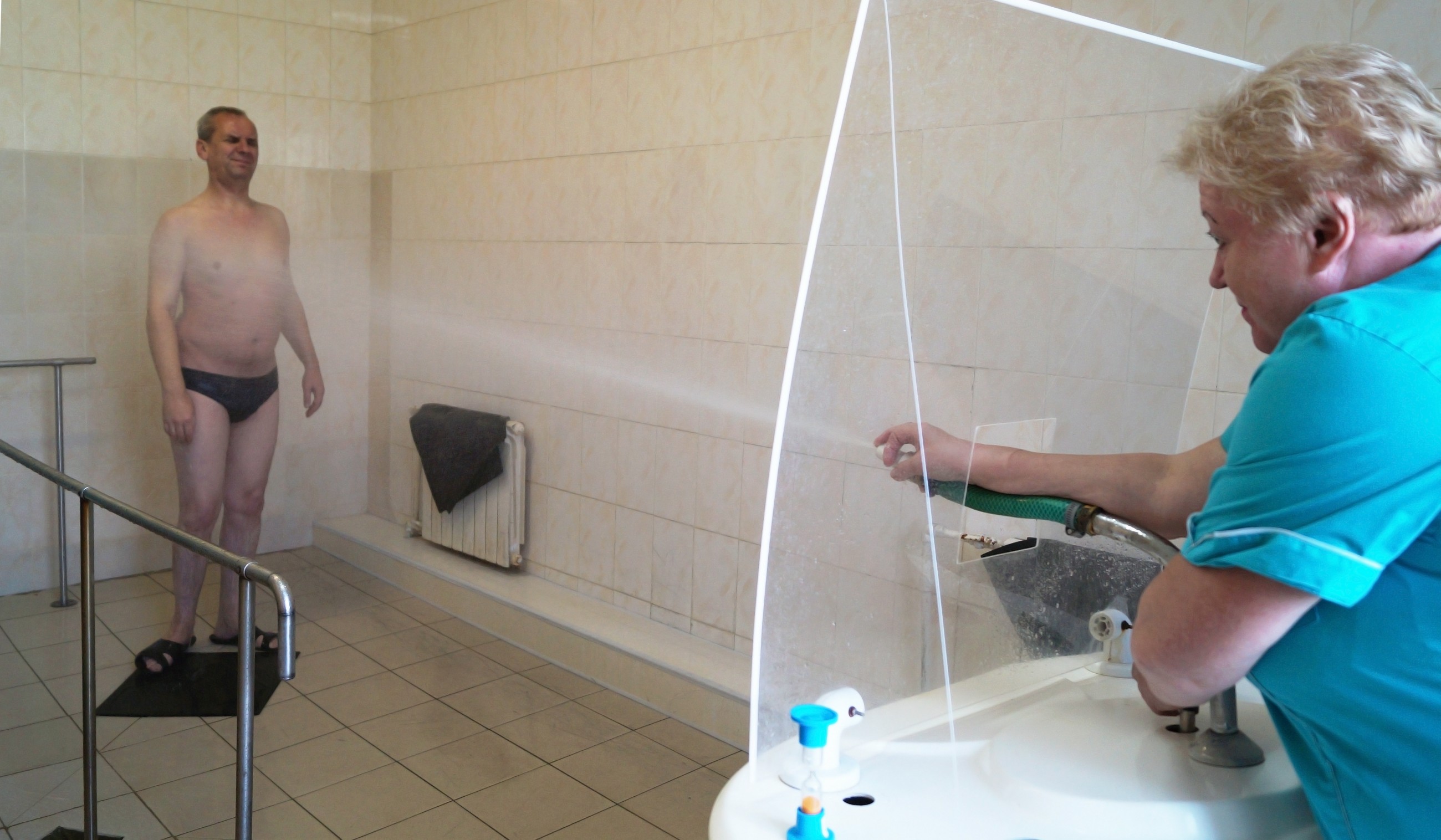 Циркулярный душ в санатории Пятигорский Нарзан. Показания и противопоказания.